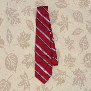 Brooks Brothers Silk Red Striped Tie
